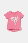 Παιδικό μπλουζάκι Guess χρώμα: ροζ, K5YI06 K6YW4