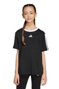Detské bavlnené tričko adidas čierna farba, JW8627