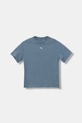 Puma t-shirt bawełniany dziecięcy ESS Boxy Tee G kolor niebieski 685131
