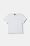 EA7 Emporio Armani T-shirt basic dziecięcy z bawełną biały 7G000137 AF10373