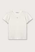 Patrizia Pepe basic tričko detské bavlnené s elastanom J331 biele 7M0951