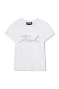 Karl Lagerfeld t-shirt dziecięcy kolor biały Z30941
