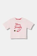 Dětské bavlněné tričko Marc Jacobs růžová barva, W60579