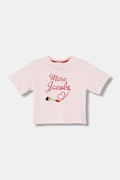 Дитяча бавовняна футболка Marc Jacobs колір рожевий W60579