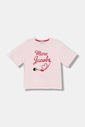 Dětské bavlněné tričko Marc Jacobs růžová barva, W60579