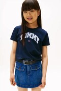 Дитяча бавовняна футболка Tommy Hilfiger колір синій KG0KG08806