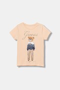 Guess t-shirt bawełniany dziecięcy kolor różowy J5BI39 J1314