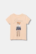 Guess t-shirt bawełniany dziecięcy kolor różowy J5BI39 J1314