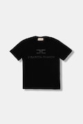 Dětské tričko Elisabetta Franchi černá barva, EFTS250.0.JE006