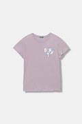 Детска памучна тениска United Colors of Benetton в лилаво 3I1XC10Q1