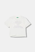 United Colors of Benetton t-shirt bawełniany dziecięcy kolor biały 3I1XC10QD