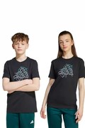 adidas tricou de bumbac pentru copii culoarea negru, cu imprimeu, JV5104