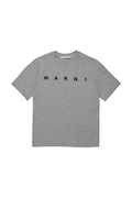 Marni t-shirt bawełniany MT135U T-SHIRT kolor szary z nadrukiem M002MV
