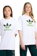 Dječja pamučna majica kratkih rukava adidas Originals boja: bijela, s aplikacijom, JV8555