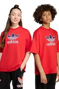 Dječja pamučna majica kratkih rukava adidas Originals boja: crvena, s tiskom, JV8556