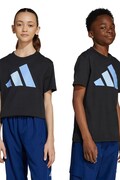 adidas tricou de bumbac pentru copii culoarea negru, cu imprimeu, KB7311