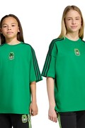Dětské bavlněné tričko adidas Originals MINECRAFT zelená barva, s potiskem, KD9829