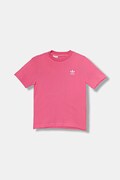 adidas Originals t-shirt bawełniany dziecięcy kolor różowy gładki JY4986