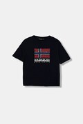 Napapijri t-shirt bawełniany dziecięcy S-ADIGE kolor granatowy NP0A88ZW1761