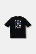Dětské bavlněné tričko Napapijri S-ADIGE černá barva, s potiskem, NP0A88ZWF0X1