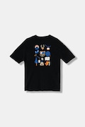 Dětské bavlněné tričko Napapijri S-ADIGE černá barva, s potiskem, NP0A88ZWF0X1