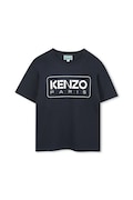 Дитяча бавовняна футболка Kenzo Kids колір синій з принтом K61494