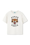 Дитяча бавовняна футболка Kenzo Kids колір білий з принтом K61505