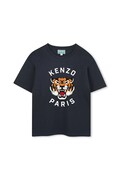 Παιδικό βαμβακερό μπλουζάκι Kenzo Kids χρώμα: ναυτικό μπλε, K61505