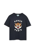 Дитяча бавовняна футболка Kenzo Kids колір синій з принтом K61505