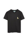 Kenzo Kids t-shirt bawełniany dziecięcy kolor czarny z nadrukiem K61506