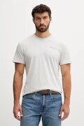 Tommy Jeans tricou din bumbac culoarea gri, cu imprimeu, DM0DM21780