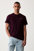 Tommy Jeans tričko pánské bavlněné burgundské DM0DM21780
