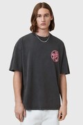 AllSaints t-shirt bawełniany DISTORTION męski kolor szary z nadrukiem M041PC