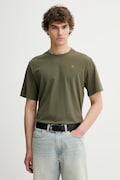 G-Star t-shirt bawełniany męski kolor zielony gładki D26043-C372