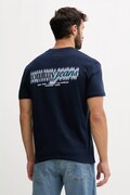 Бавовняна футболка Tommy Jeans колір синій з принтом DM0DM21982