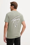 Tommy Jeans t-shirt in cotone uomo colore verde DM0DM22120
