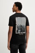 Tommy Jeans t-shirt bawełniany męski kolor czarny wzorzysty DM0DM22128