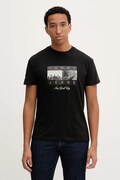 Tommy Jeans t-shirt bawełniany męski kolor czarny z nadrukiem DM0DM22464