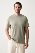 Michael Kors T-shirt męski bawełniany zielony CS5529A5KS