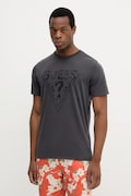 Guess t-shirt bawełniany męski kolor szary z nadrukiem M5YI42 KBW41