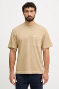 United Colors of Benetton t-shirt bawełniany męski kolor zielony gładki 3ZITU10AV