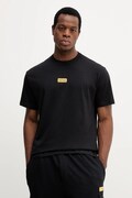Versace Jeans Couture tricou din bumbac culoarea negru, cu imprimeu, 79GAHT08 CJ00T