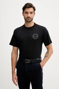 Versace Jeans Couture t-shirt bawełniany męski kolor czarny z aplikacją 79GAHT06 CJ00T