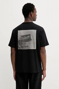 Iceberg t-shirt męski kolor czarny z nadrukiem F024 6318