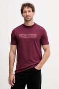 Karl Lagerfeld t-shirt męski kolor bordowy z nadrukiem 554221.755035