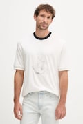 Armani Exchange t-shirt bawełniany męski kolor biały z nadrukiem XM001075 AF12308