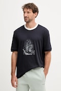 Armani Exchange t-shirt bawełniany męski kolor czarny z nadrukiem XM001075 AF12308