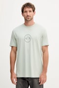 Armani Exchange t-shirt bawełniany męski kolor zielony z nadrukiem XM001853 AF10356