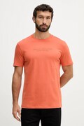 Armani Exchange t-shirt bawełniany męski kolor pomarańczowy z aplikacją XM001280 AF10361