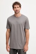 Armani Exchange tricou din bumbac culoarea gri, cu imprimeu, XM001280 AF10361